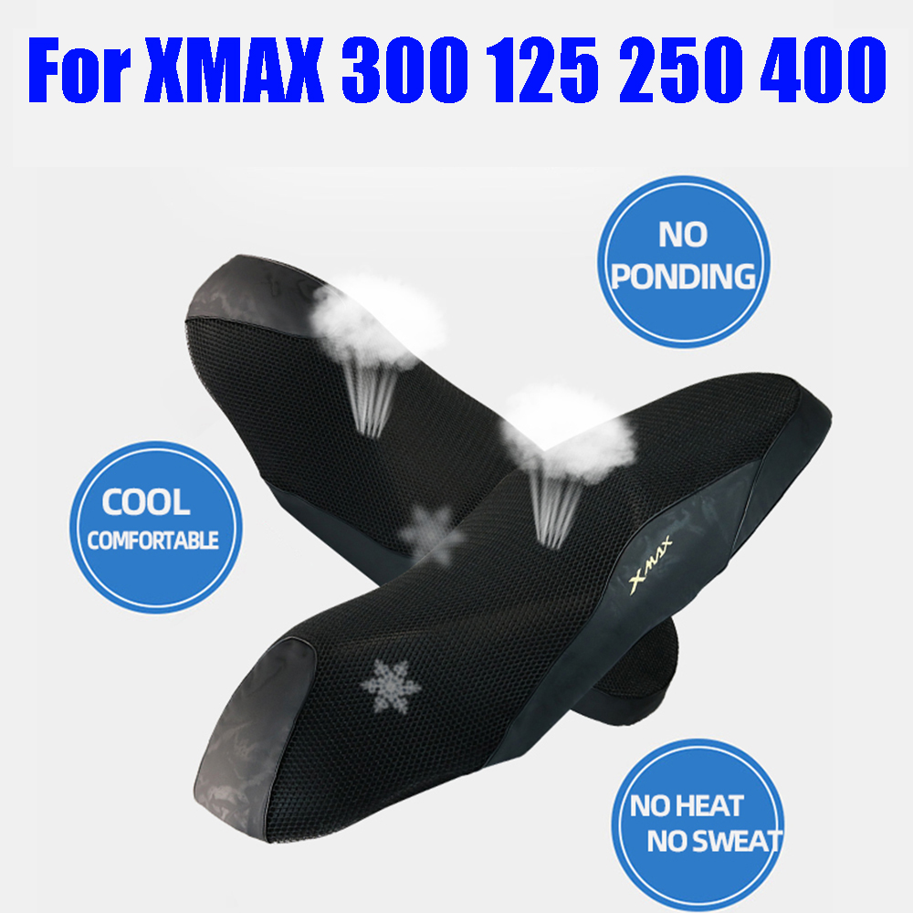 오토바이 액세서리 통기성 X-MAX 시트 쿠션 커버 Sun Hot Insulation Protection For Yamaha XMAX 300 125 250 400 XMAX250